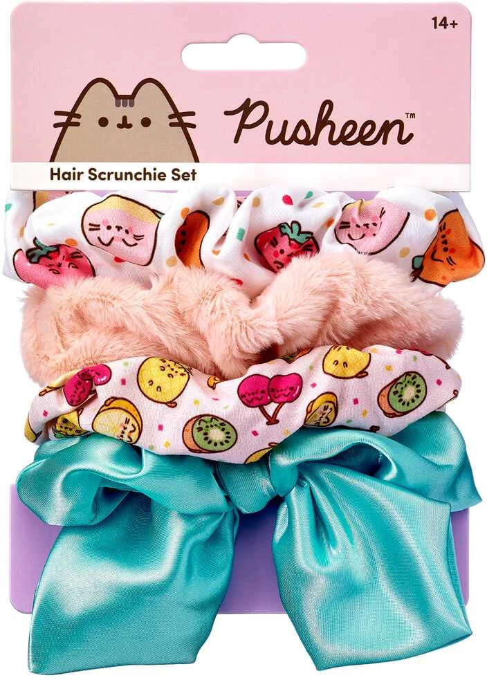 The Carat Shop Pusheen Set 4 hair scrunchies