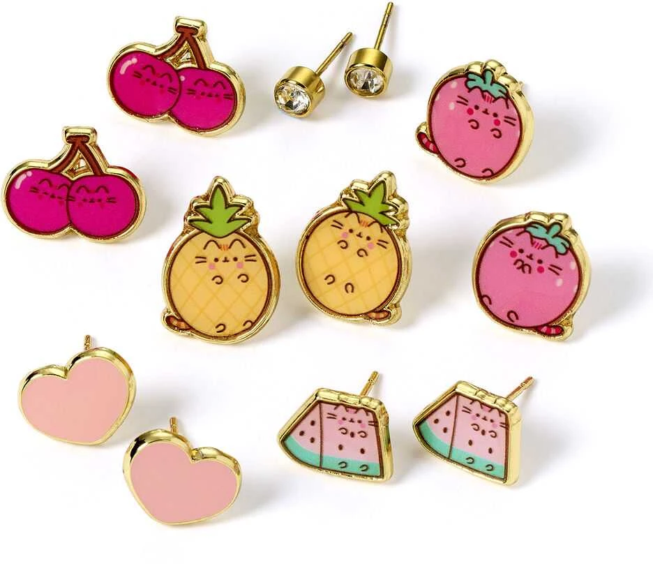 The Carat Shop Pusheen Set 6 pairs of earrings