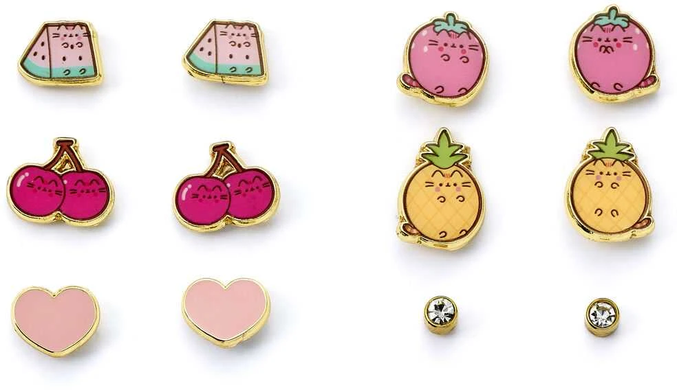 The Carat Shop Pusheen Set 6 pairs of earrings