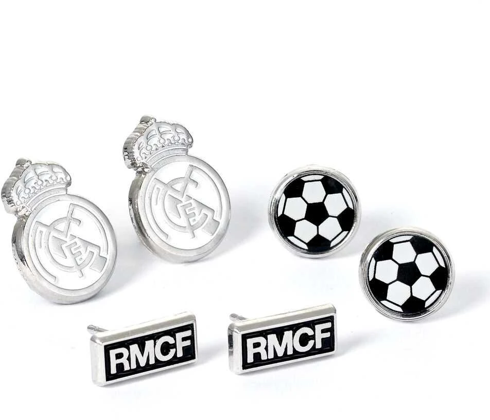 The Carat Shop Real Madrid set 3 Pairs of earrings
