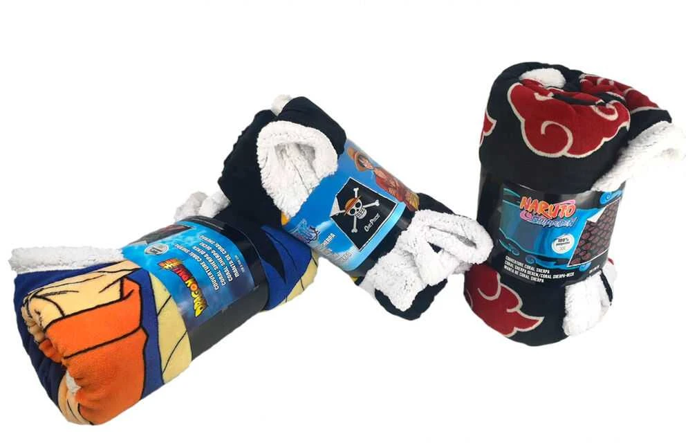 Toei Animation Dragon Ball Z coral sherpa blanket