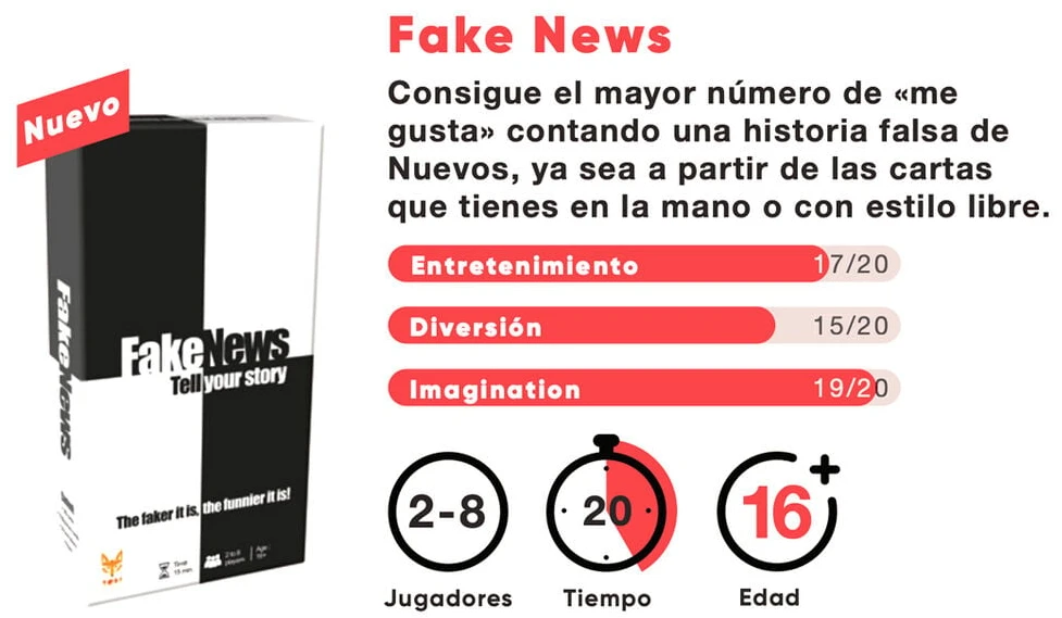Topi Games Juego de mesa Fake News español