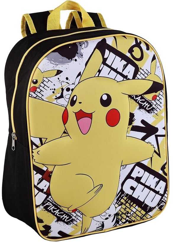 Difuzed 3D mokyklinis krepšys Pokémon Pikachu 40 x 30 x 15 cm