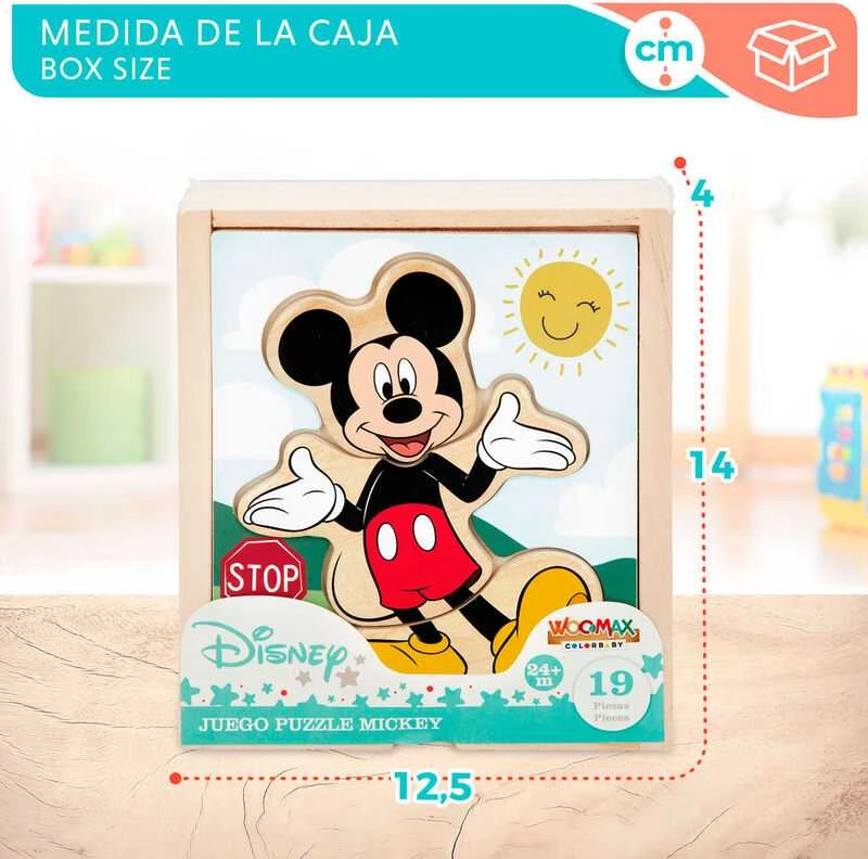 Dėlionė Woomax Vaikiška medinė puzlė Disney Medžio (19 pcs)