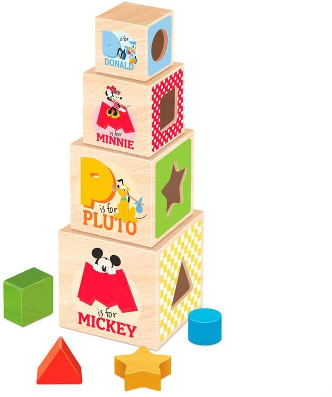 Woomax Disney wooden cubes tower