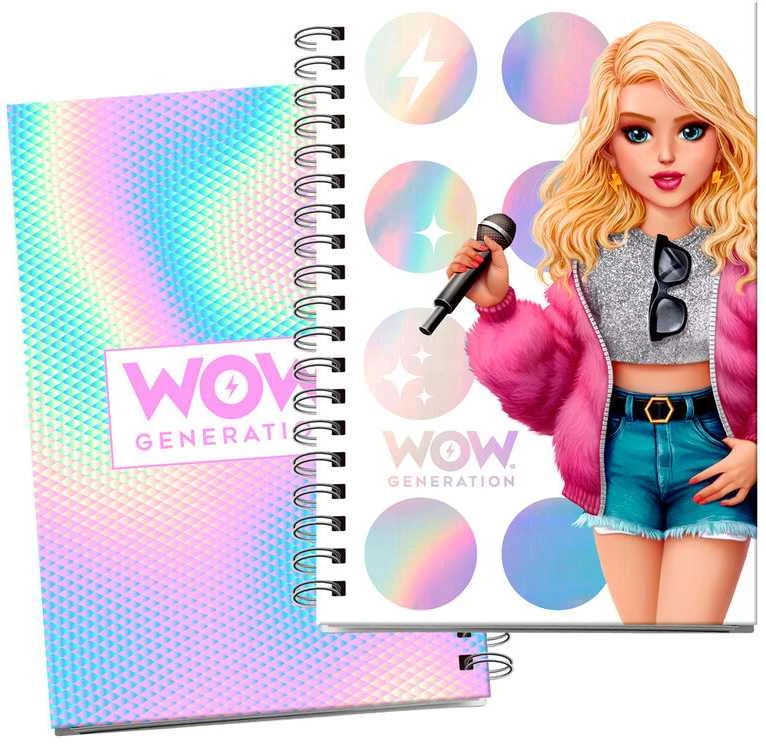 Kids Euroswan Vaikams skirtas „WoW Generation“ licencijavimo sąsiuvinis kietais viršeliais, A5 formato, 80 puslapių, WOW00001