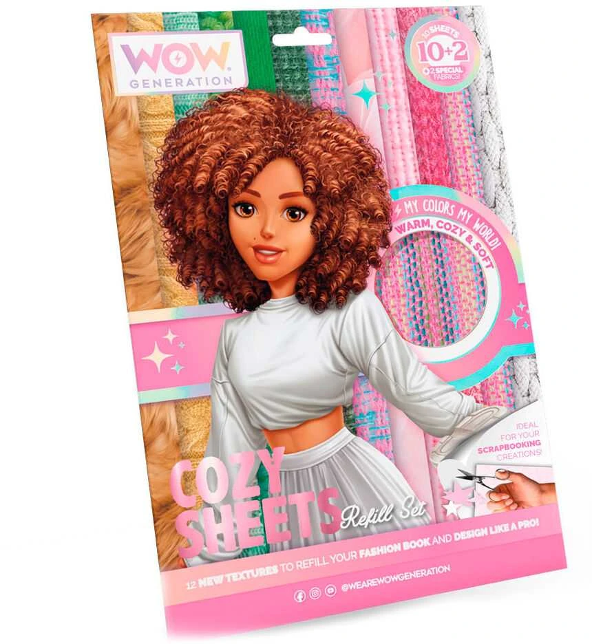 „Penalas Kids Euroswan Rinkinys“, papildantis mados knygą „Fashion Book“, 4 raštai, 12 vnt., „WoW Generation WOW00082“ mišinys