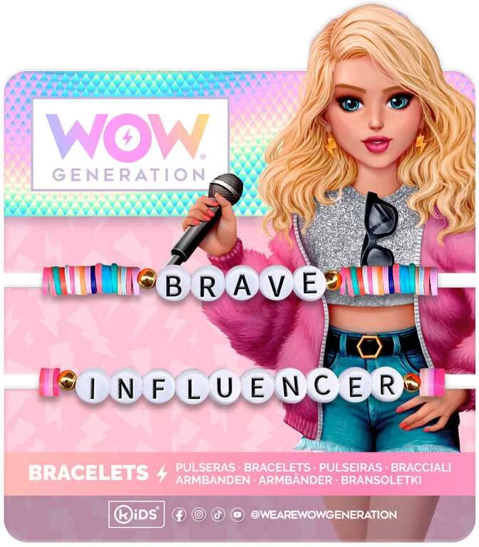 WOW GENERATION apyrankės su žinute, 2 vnt., WOW00008