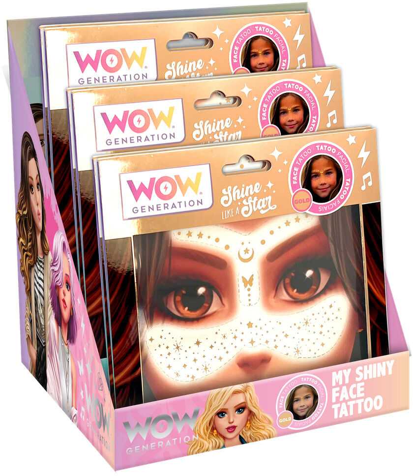 WOW GENERATION veido tatuiruotė My Shiny Face Tattoo, WOW00168