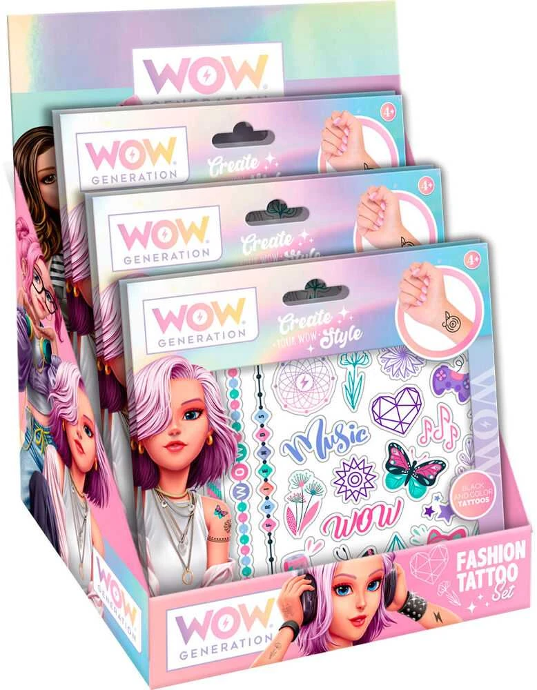 Kids Euroswan Vaikams skirtas „Euroswan“ – „Rinkinys Tattoos WOW“ licencijuoti aksesuarai