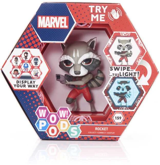 WOW STUFF - WOW PODS WOW! POD Marvel Rocket Raccoon led figure