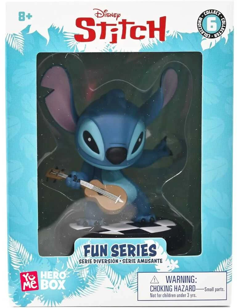 Yume Toys Disney Stitch Hero Box Guitarist Stitch figure 8cm