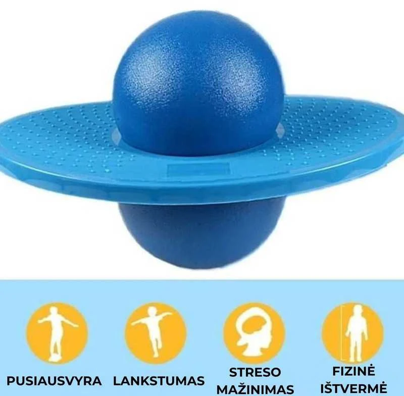 Balansavimo ir šokinėjimo kamuolys + pompa dovanų!