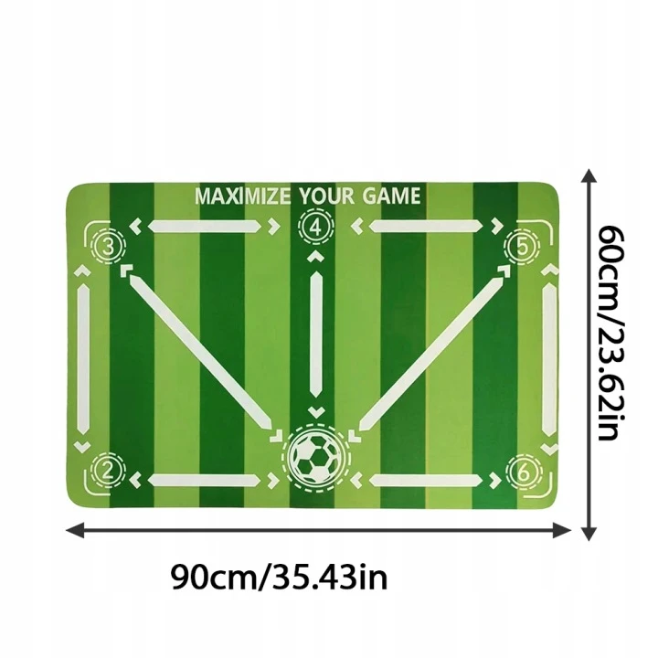 Futbolo treniruočių kilimėlis kamuolio valdymui 90x60 cm, neslystantis