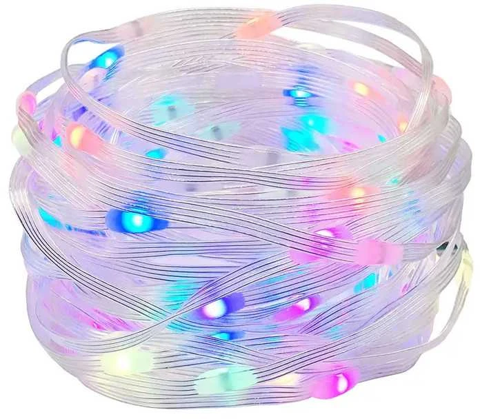 Išmani telefonu valdoma kalėdinių LED lempučių girlianda (100 LED)