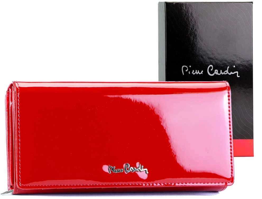 Moteriška piniginė Pierre Cardin 07 SHINY 121 raudona