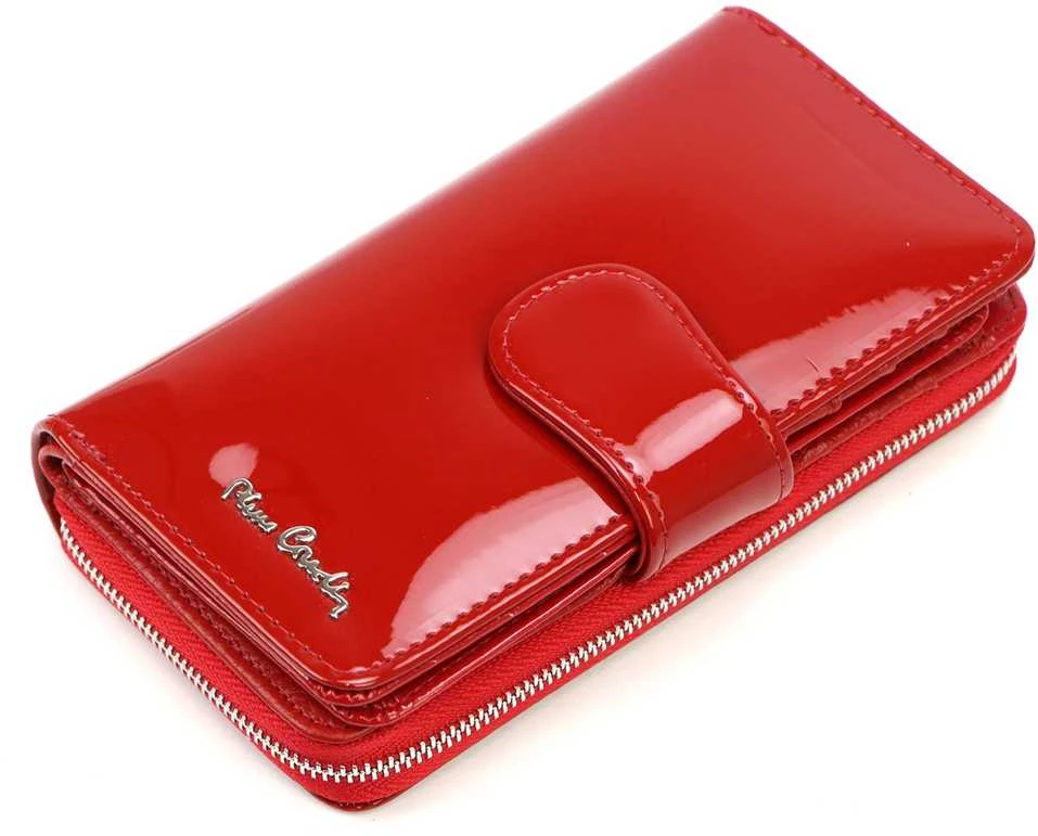 Moteriška piniginė Pierre Cardin 07 SHINY 116 raudona