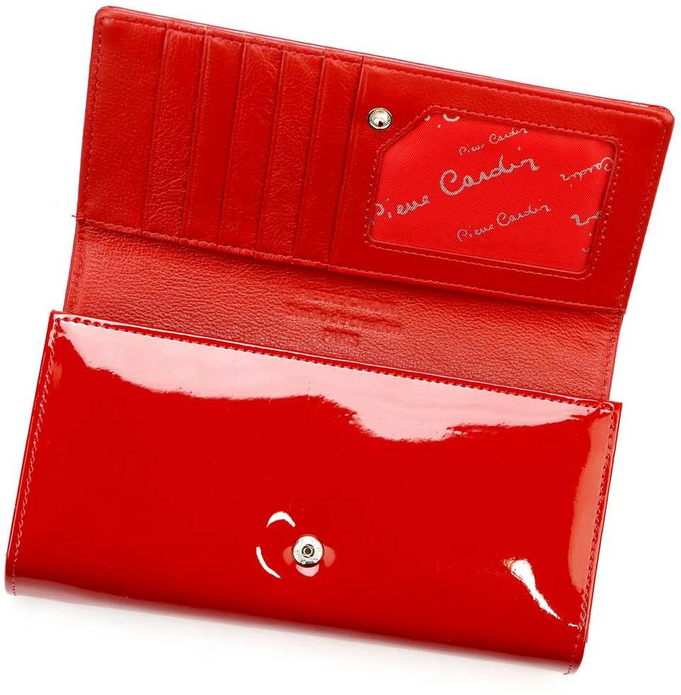 Moteriška piniginė Pierre Cardin 07 SHINY 121 raudona