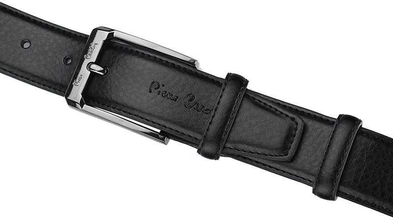 Natūralios odos diržas Pierre Cardin 5011 ROB01, juodas, 130 cm