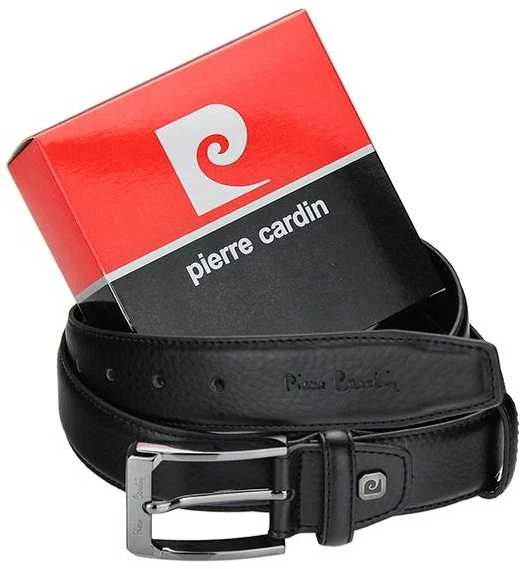 Natūralios odos diržas Pierre Cardin 5011 ROB01, juodas, 130 cm