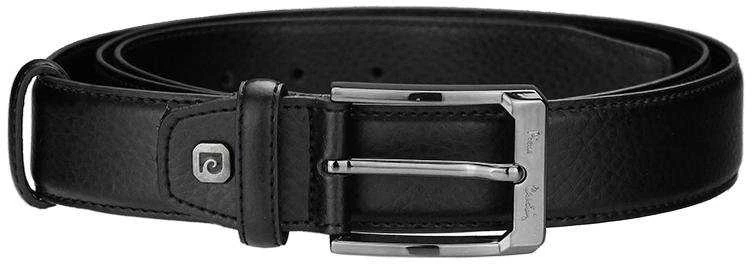 Natūralios odos diržas Pierre Cardin 5011 ROB01, juodas, 130 cm