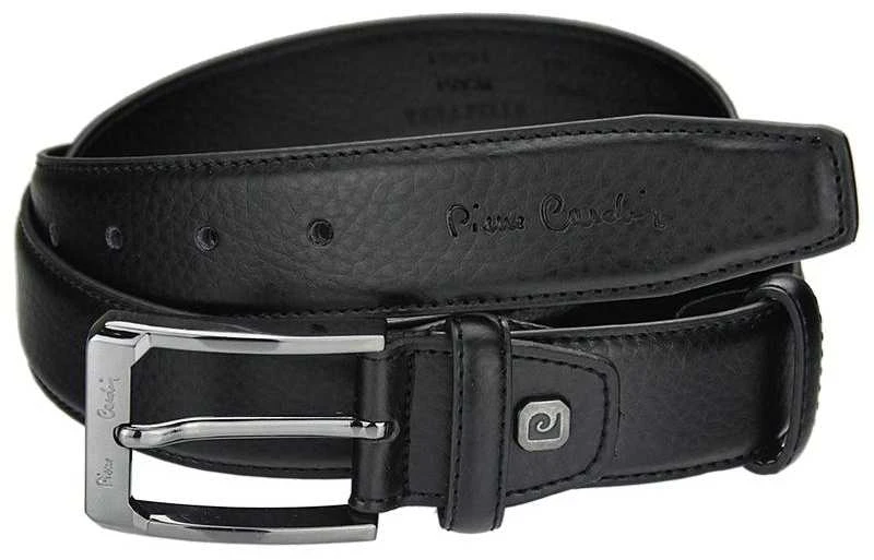 Natūralios odos diržas Pierre Cardin 5011 ROB01, juodas, 130 cm