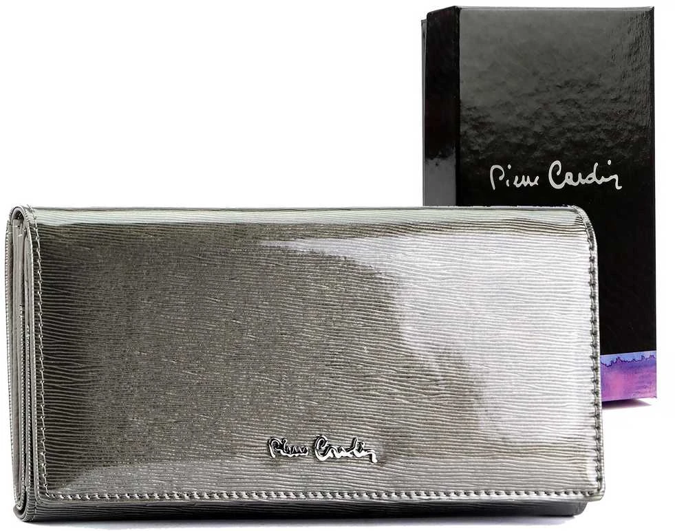 Natūralios odos moteriška piniginė Pierre Cardin 05 LINE 102, pilka