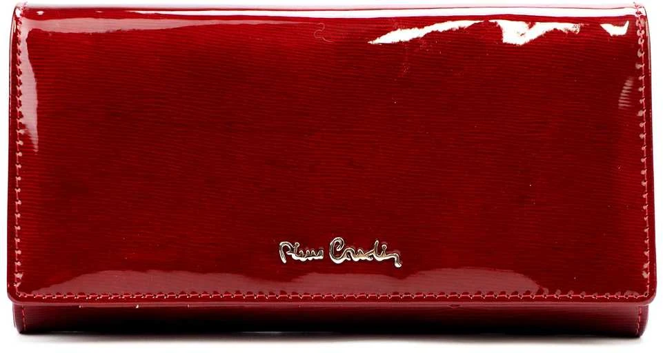 Natūralios odos moteriška piniginė Pierre Cardin 05 LINE 102, raudona