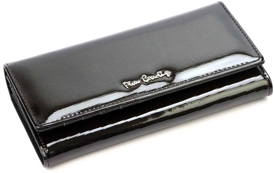 Natūralios odos moteriška piniginė Pierre Cardin 05 LINE 100, juoda