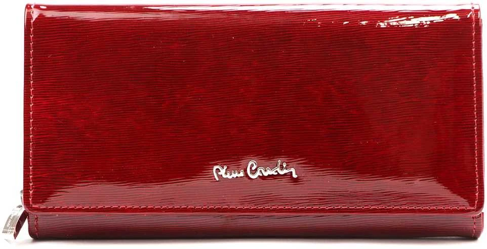 Natūralios odos moteriška piniginė Pierre Cardin 05 LINE 106, raudona