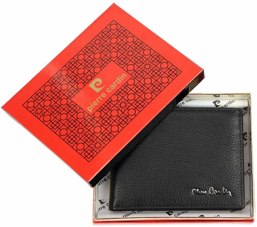 Natūralios odos vyriška piniginė Pierre Cardin TILAK61 8806, juoda