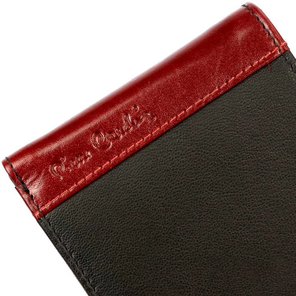 Natūralios odos vyriška piniginė Pierre Cardin TILAK30 8806, juoda/raudona