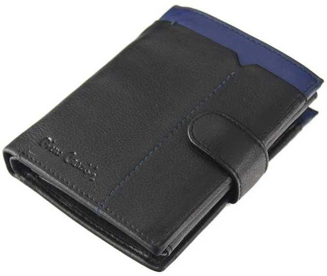Natūralios odos vyriška piniginė RFID Pierre Cardin SAHARA TILAK14 326A, juoda/raudona
