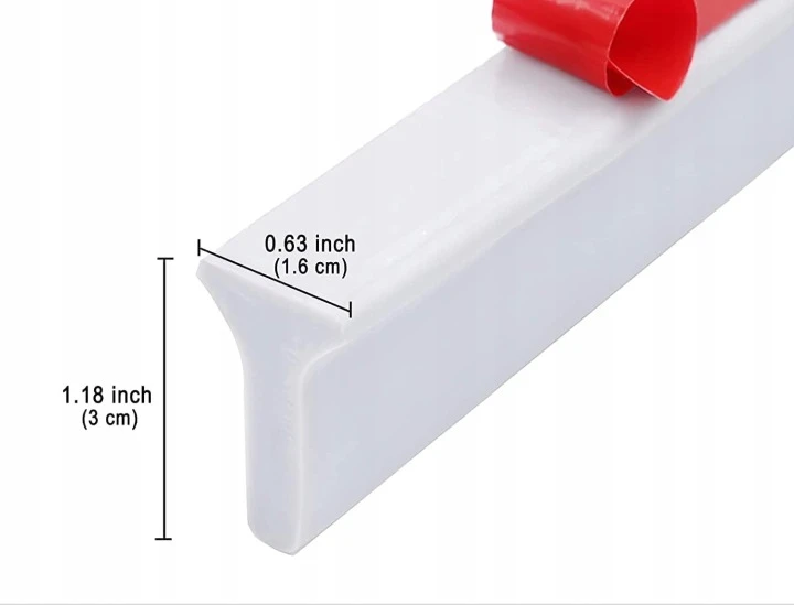 Silikoninė vandens sulaikymo juosta voniai ir dušui, 200 cm