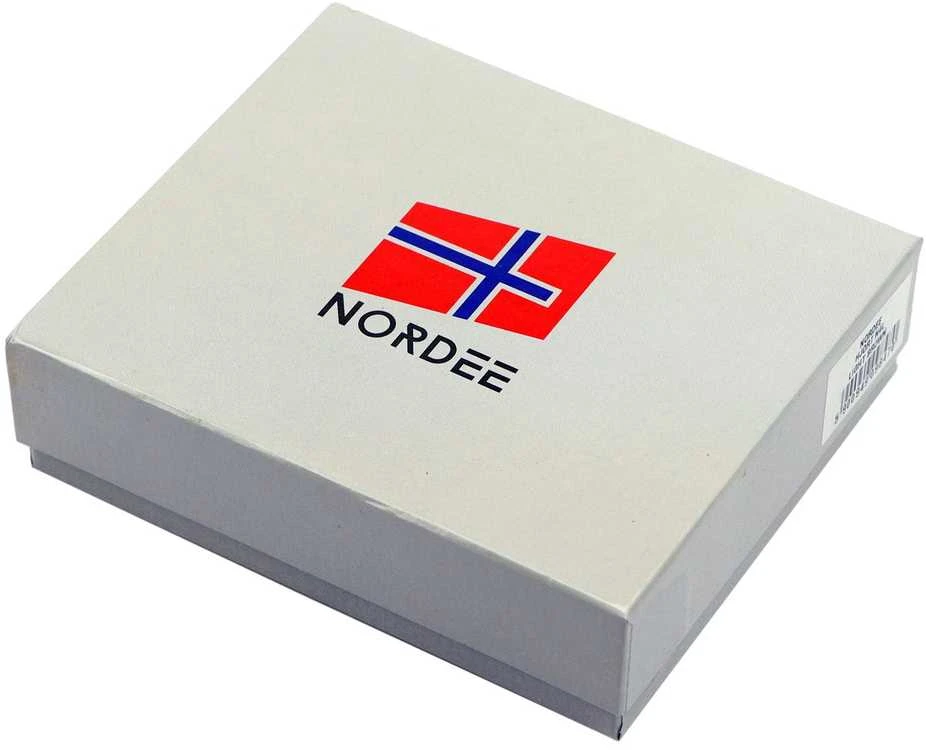 Vyriška odinė piniginė Nordee HJORT 035L tamsiai ruda