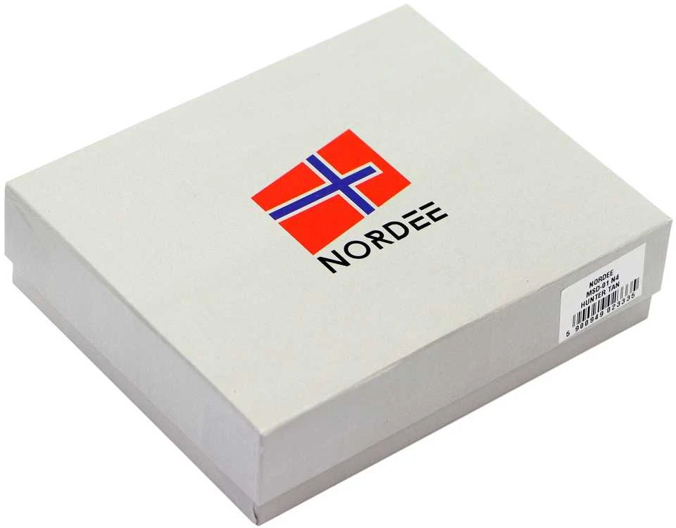 Vyriška odinė piniginė Nordee MSD-01 N992L ruda