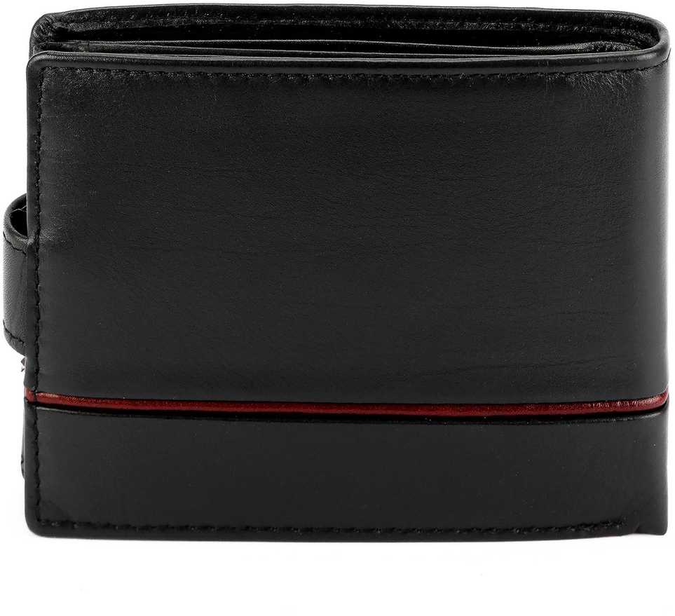 Vyriška odinė piniginė Pierre Cardin YS605 324A juoda + raudona