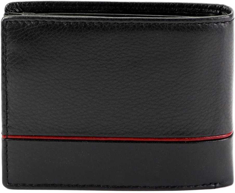 Vyriška odinė piniginė Pierre Cardin YS605 323 juoda raudona