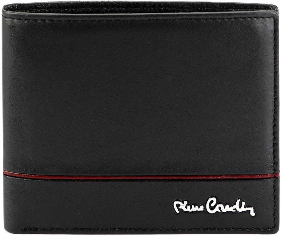 Vyriška odinė piniginė Pierre Cardin YS605 324 juoda + raudona