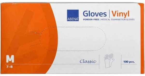 Abena Other Medicininės apžiūros vinilo pirštinės 100 vnt. (7-8 M dydžio)