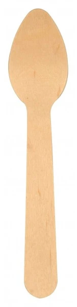 Mediniai šaukšteliai 11cm, 100 vnt, ABENA
