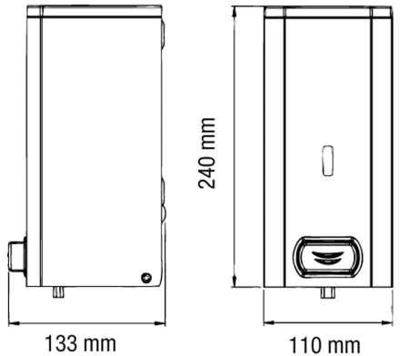 Muilo dozatorius nerūdijančio plieno, 1500 ml – Mediclinics