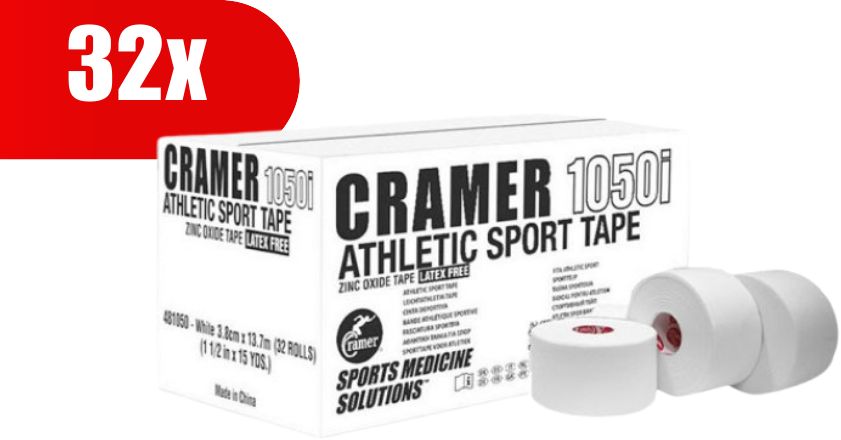 Cramer Sports Medicine CRAMER 1050i atletinis neelastinis su cinko oksidu, 3,8cm x 13,7m