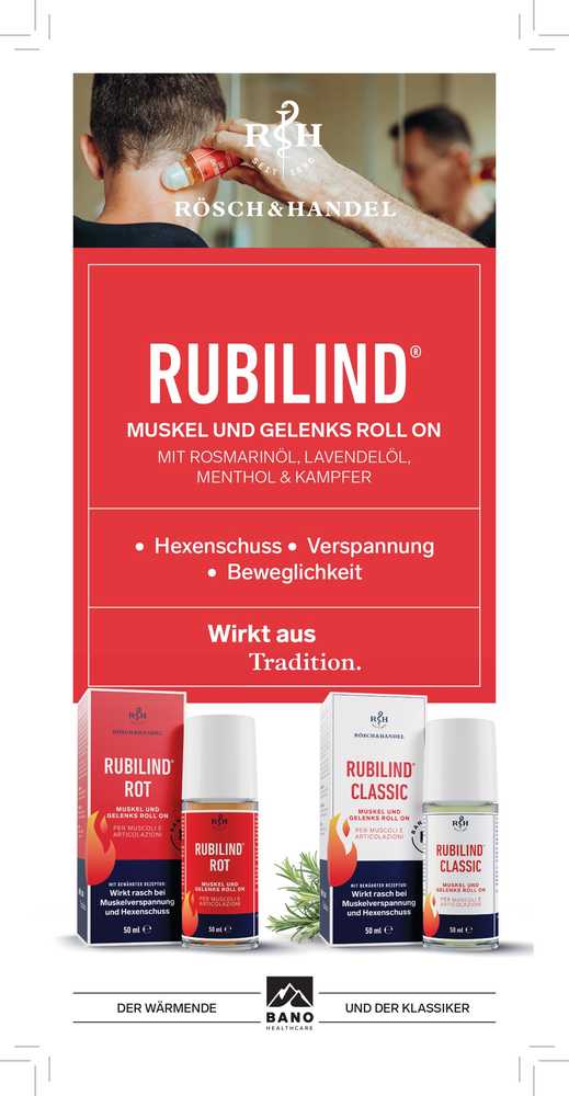 Bano Healthcare RUBILIND CLASSIC raumenų ir sąnarių gelis