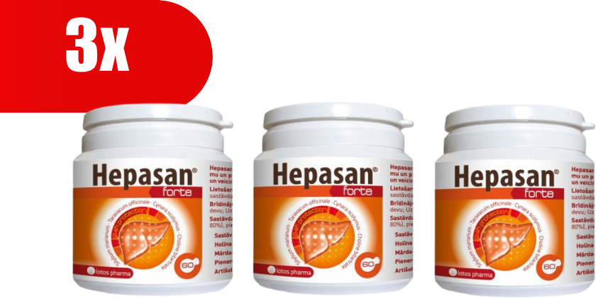 Lotos Pharma HEPASAN Forte kapsulės (30 dienos dozių)