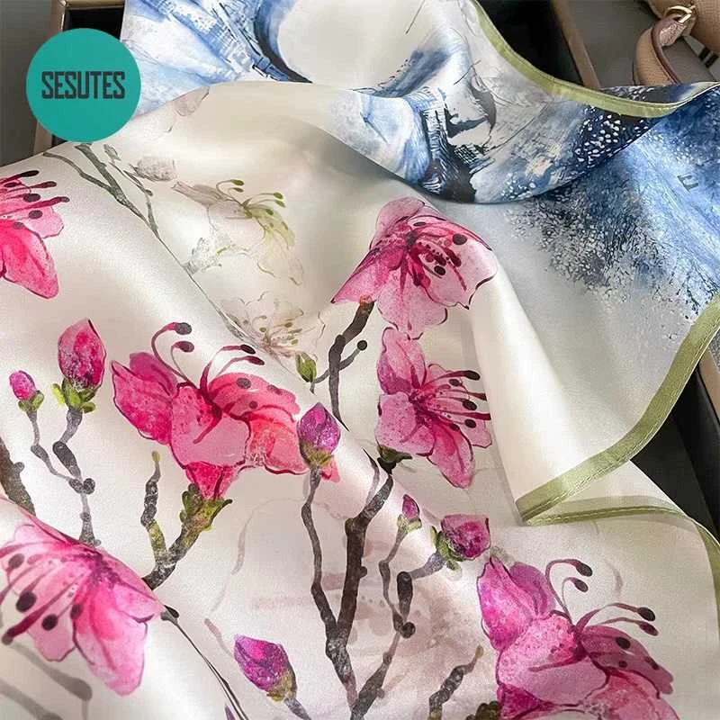 100% Šilkinė skarelė - SAKURA