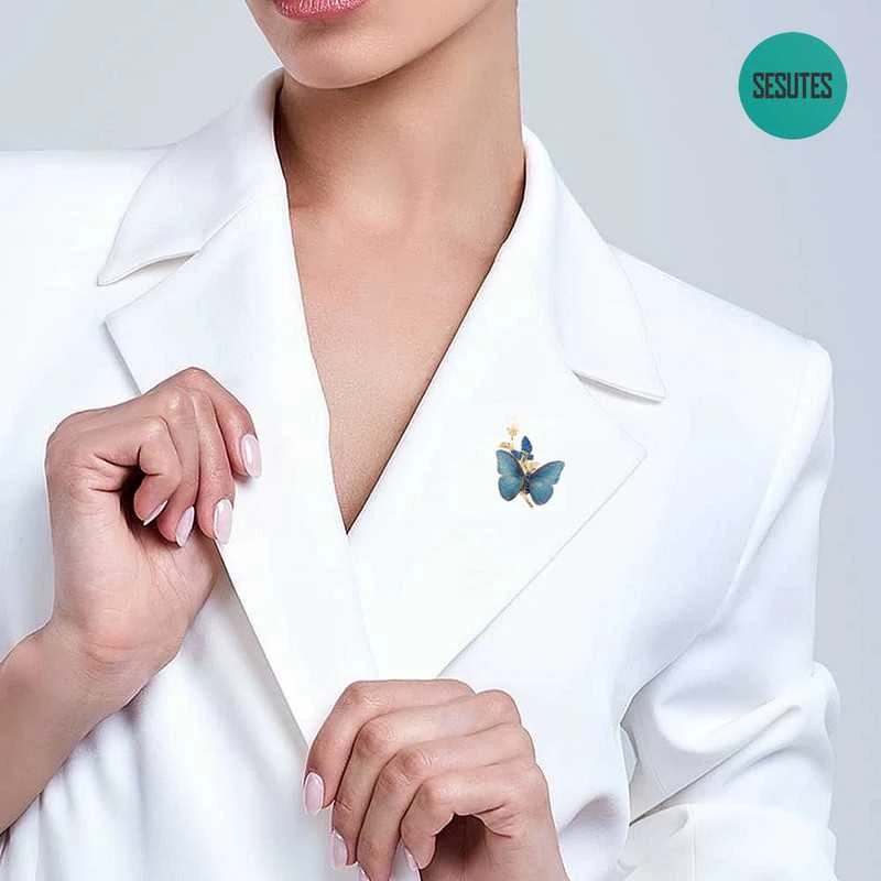 Blue Unikalaus dizaino sagė , Mėlyna butterfly
