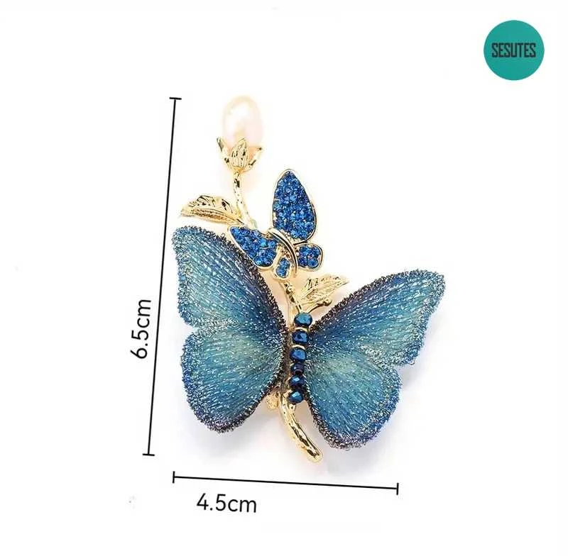 Blue Unikalaus dizaino sagė , Mėlyna butterfly