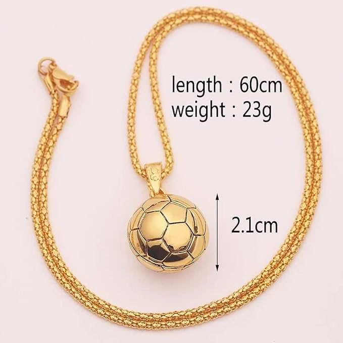 Grandinėlė su futbolo kamuolio pakabuku