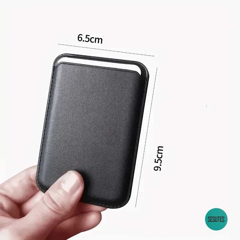 Magnetinis kortelių dėklas - piniginė išmaniesiems telefonams , juodas